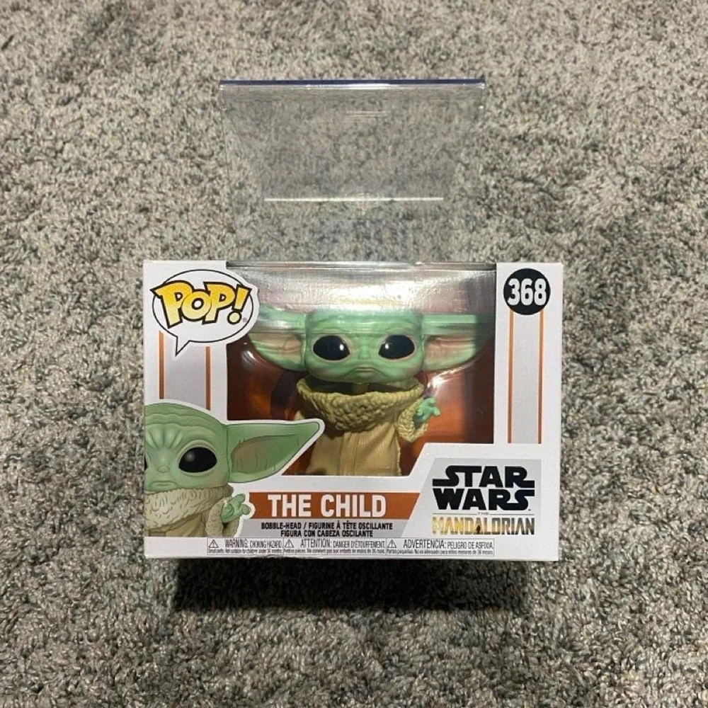 Funko Pop! Star Wars The Child Grogu Mandalorian 368 Bobble-Head Green NEW